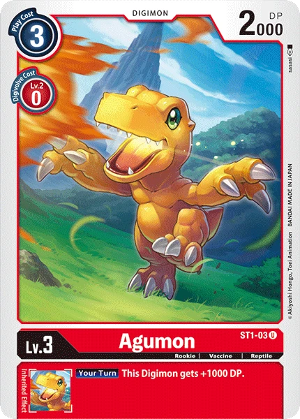 Digimon Karte St Agumon Game Kiwi